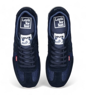 Levi's Scarpe da ginnastica blu scuro Stryder con linguetta rossa