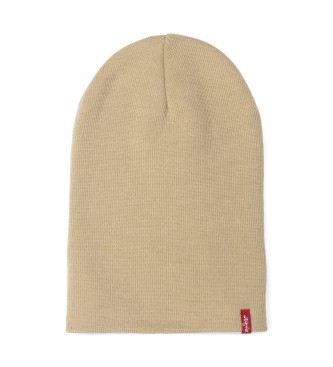 Levi's Beżowa czapka Slouchy Red Tab