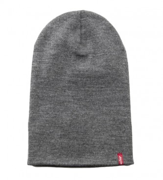 Levi's Slouchy Red Tab grey beanie