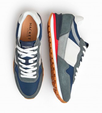 Hackett London Telfor Leather Sneakers navy