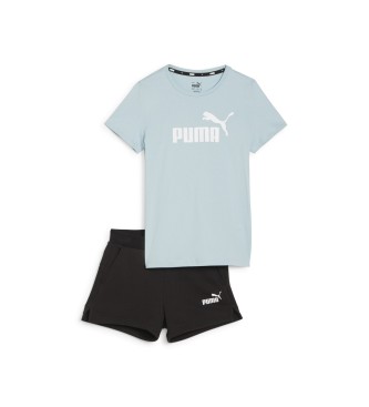 Puma T-shirt en shortset met blauw logo