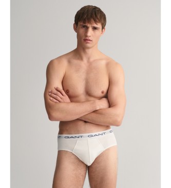 Gant Pack de tres slips blanco