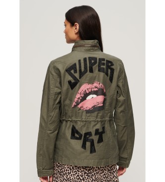 Superdry Embellished Classic Jacket M65 green