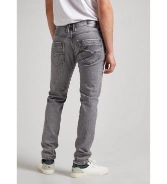 Pepe Jeans Dżinsy Tapered w kolorze szarym