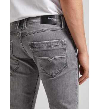 Pepe Jeans Dżinsy Tapered w kolorze szarym