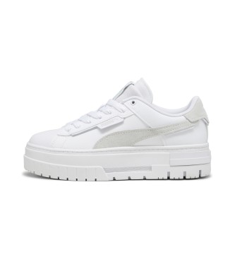 Puma Mayze Crashed Lder Sneakers hvid