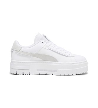 Puma Mayze Crashed Lder Sneakers hvid