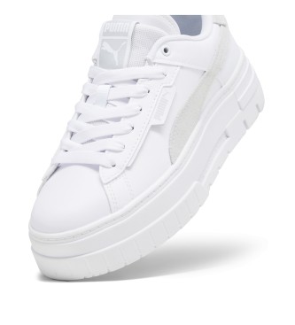 Puma Zapatillas de Piel Mayze Crashed blanco