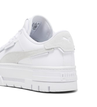 Puma Mayze Crashed Leather Sneakers white