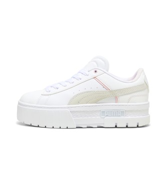 Puma Mayze Hartenvrouw Leren Sneakers wit