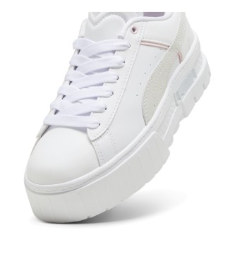 Puma Mayze Queen of Hearts Leather Sneakers white