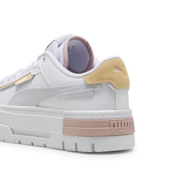 Puma Mayze Crashed Leather Sneakers branco