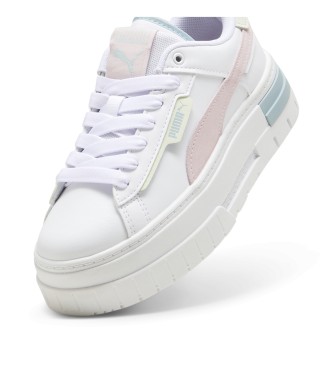 Puma Mayze Crashed Lder Sneakers hvid