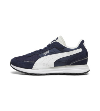 Puma Scarpe da ginnastica in pelle Road Rider blu scuro