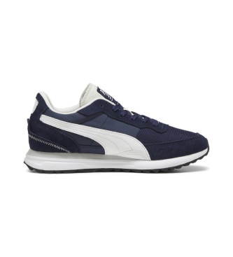 Puma Scarpe da ginnastica in pelle Road Rider blu scuro