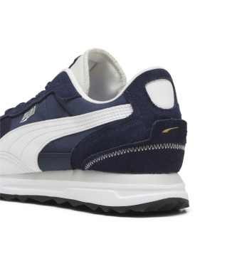 Puma Scarpe da ginnastica in pelle Road Rider blu scuro