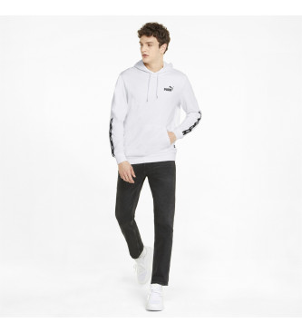 Puma Sudadera con capucha Essentials+ Tape blanco