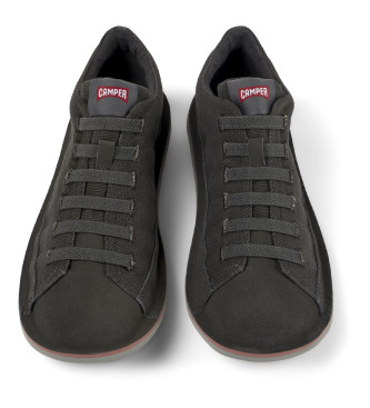Camper Beetle grey leather trainers