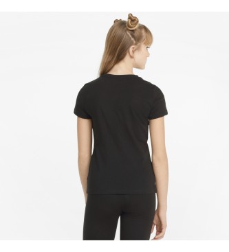 Puma T-shirt Essentials+ Logo zwart