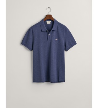 Gant Polo majica Shield blue piqué Regular Fit