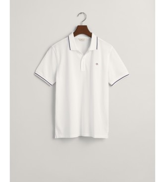Gant Shield Teens white piquet polo shirt