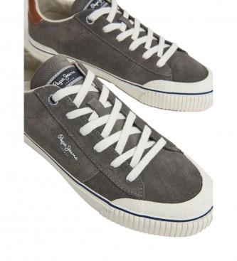 Pepe Jeans Zapatillas de Piel Ben Overdrive gris