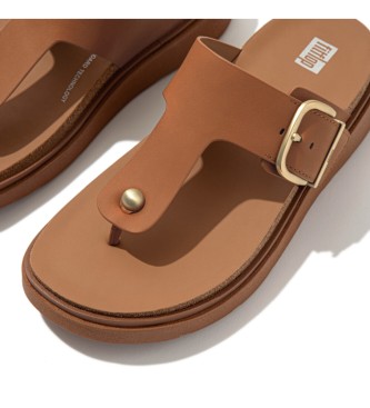 Fitflop Gen-FF sandaler i lder, bruna