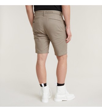 G-Star Krótkie spodnie Bronson 2.0 Slim Chino brązowe