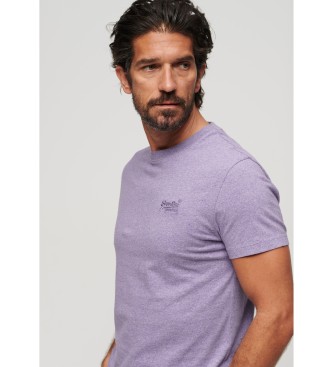 Superdry T-shirt en coton bio violet