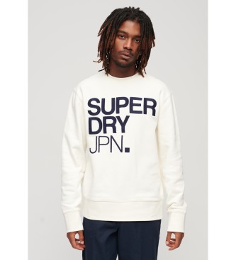 Superdry Felpa bianca Brand Mark