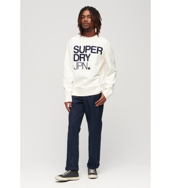 Superdry Felpa bianca Brand Mark