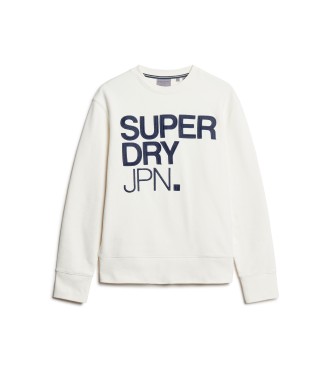 Superdry Felpa bianca Brand Mark