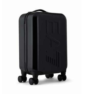 EA7 Trolley da cabina in ABS con maxi logo nero