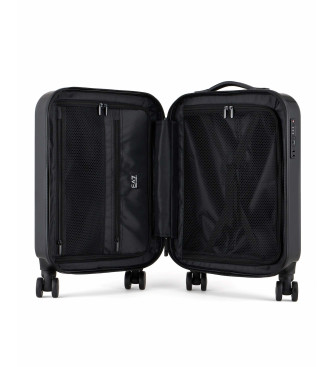 EA7 Trolley da cabina in ABS con maxi logo nero