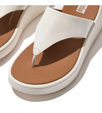 Fitflop Sandlias de couro F-Mode bege