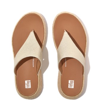 Fitflop Sandlias de couro F-mode bege