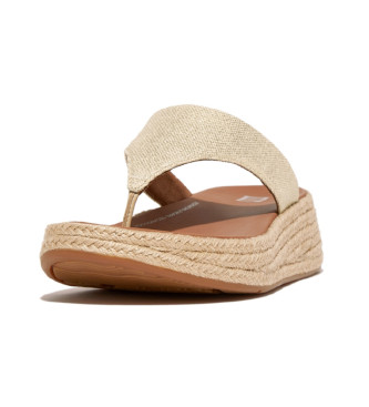 Fitflop Sandlias de couro F-mode bege