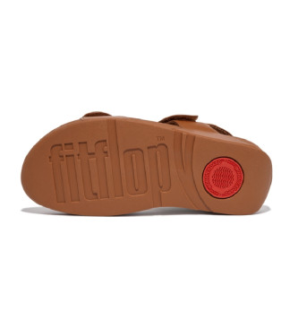 Fitflop Sandlias de couro Lulu castanhas