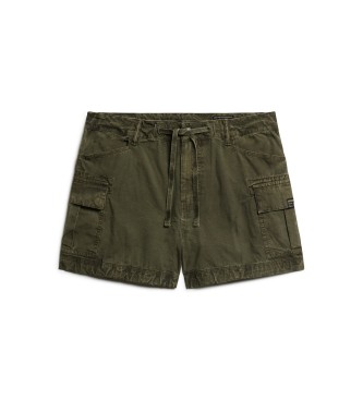 Superdry Zielone szorty cargo