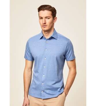 Hackett London Hemd Fit Slim Slim blau