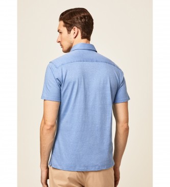 Hackett London Skjorta Fit Slim Slim bl