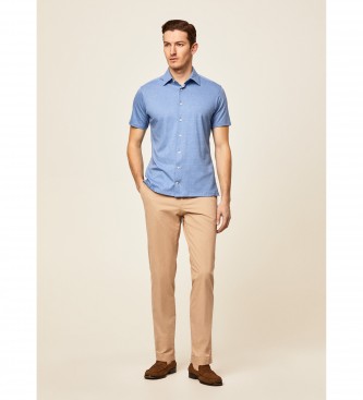 Hackett London Chemise Slim Fit Slim bleu