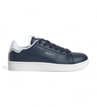 Pepe Jeans Player Basic Leren Sneakers marine