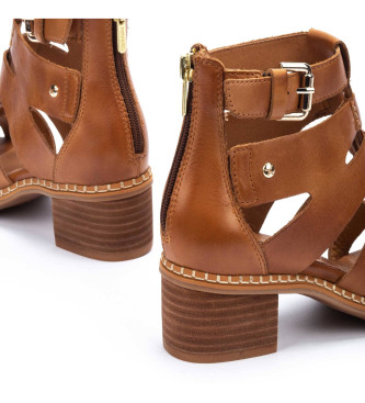 Pikolinos Blanes sandaler i brunt l�der -H�jd klack 5cm