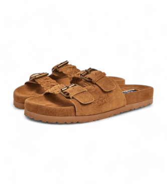 Pepe Jeans Oban Sandalen aus geflochtenem Leder