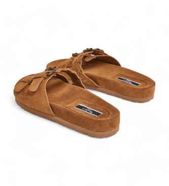 Pepe Jeans Oban Sandalen aus geflochtenem Leder
