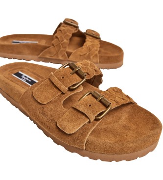 Pepe Jeans Oban Sandalen aus geflochtenem Leder