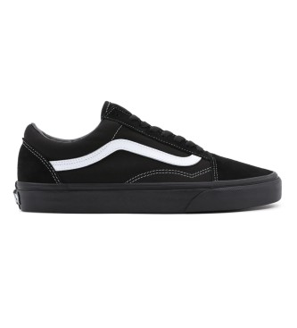 Vans Old Skool Leder Turnschuhe schwarz