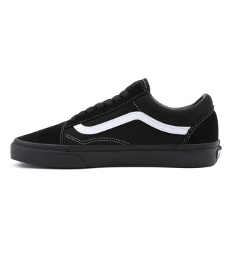 Vans Old Skool Leder Turnschuhe schwarz