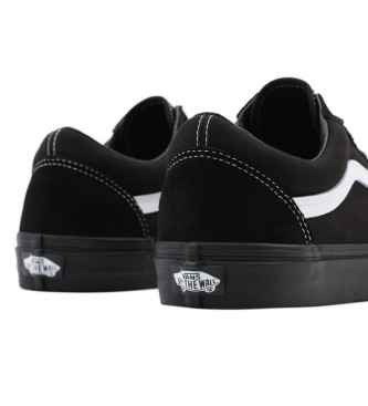 Vans Old Skool Leder Turnschuhe schwarz